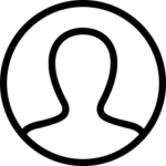 Placeholder image - a circle with the outline of a person