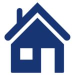 Housing Icon, Blue House