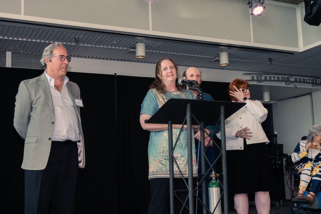 (left to right) Shawn Davis, Taylor Leigh Aguilar. Attendees of the 2025 ADA Awards.
